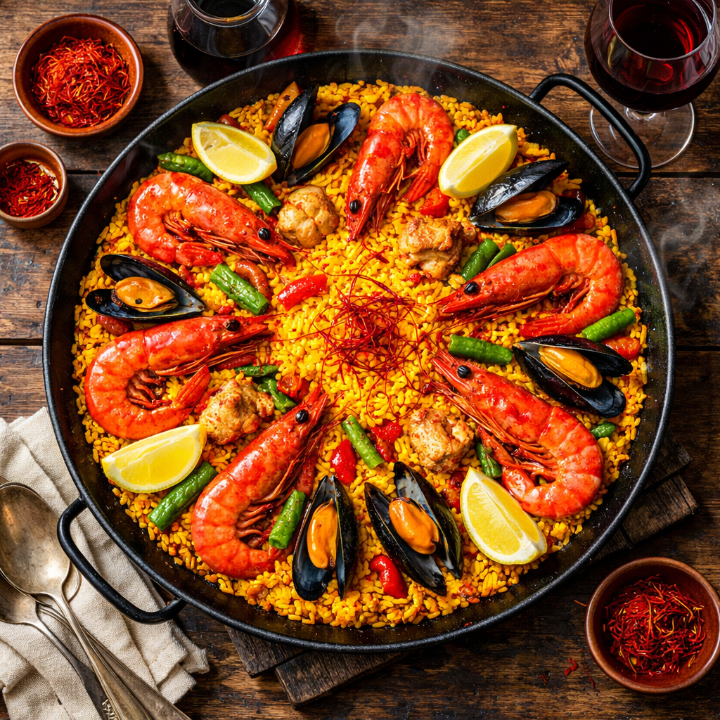 Saffraan-paella